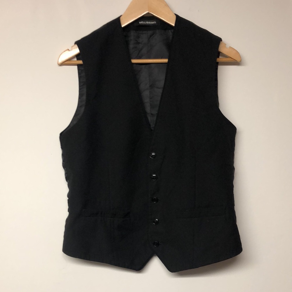 Bellissimo Tailed Six Button Suit Vest